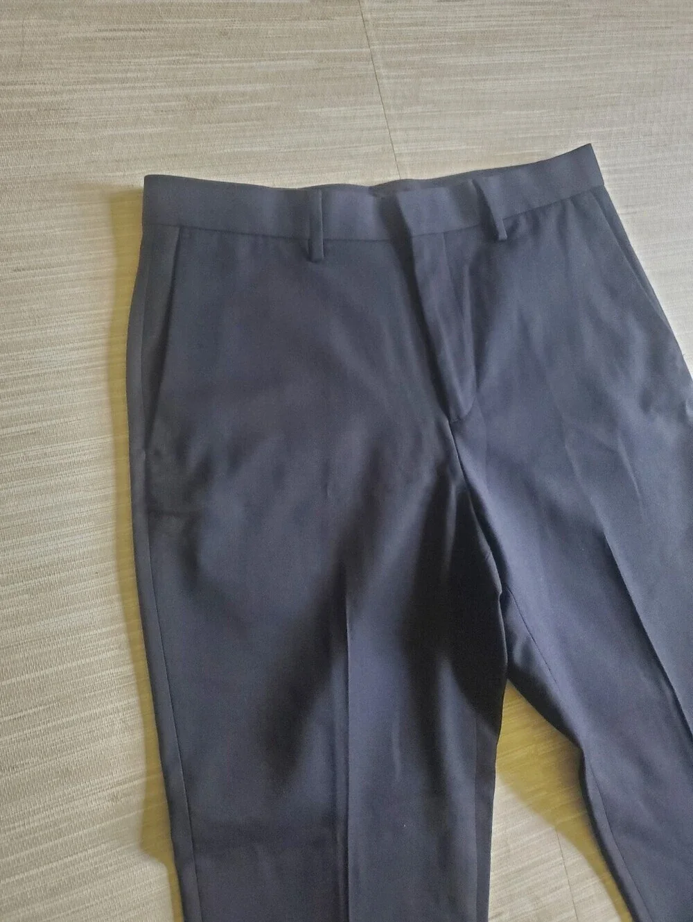 Banana Republic Tailored Fit Wool Blend Navy Blue Suit Size 32W Pants NWT $200